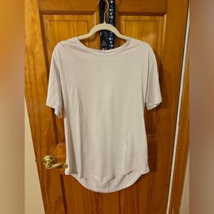 Mens Longline T Shirts Casual Extended Back Hip Hop Hemline BASIC Size Medium